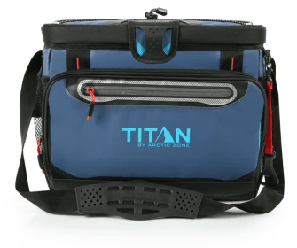 Titan by Arctic Zone 30 Can 20 Quart Zipper less Soft-Sided Coolers, Ocean Blue