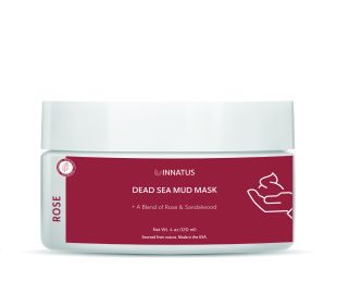 Dead Sea Mud Mask with Rose Oil – 4oz Detoxifying & Purifying Face Mask – Infused with Lemon & Sandalwood Oils for Acne Control & Skin Hydration  "