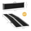 Accessibility Ramp, 10ft, Aluminum, Non-Slip, Folding Pathway for Quick Access, Steps, Doorways
