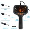 4.3in Inspection Camera with Light Articulating Borescope Endoscope Camera with 16.4FT Wire 2 Modes 3 Adjustable Brightness IP67 Waterproof for Plumbi