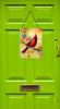 NEW Cardinal Wall or Door Hanging Prints Aluminum Metal Sign Kitchen Wall Bar Bathroom Plaque Home Decor Front Door Plaque, 12x16, Multicolor
