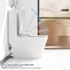 Smart Bidet Toilet Seat Adjustable Heated Seat with Water Temperature and Pressure Adjustment Portable Bidet with Automatic Nozzle Cleaning