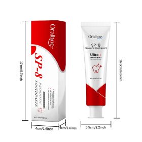 Temu Hot Sell Probiotic Whitening Toothpaste, Sp-8 Ultra Whitening Toothpaste,Fresh Breath  Strong Stains, Mint Flavor, Super Probiotics Used For (Option: Sp8)
