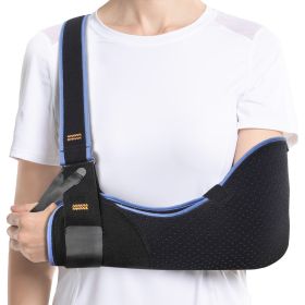 VELPEAU Arm Sling for Elbow Injury, Fracture, Dislocation Medical Shoulder Immobilizer for Sleeping, Universal for Both Arms (Color: Comfort Version, size: XX Large)