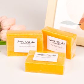 Lemon Turmeric & Kojic Acid Soap For All Skin Types - Radiant Radiant Skin Restorator For Deep Cleansing Natural Skincare For Face & Body 1pcs (Color: Yellow)