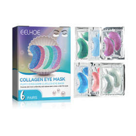 EELHOE Collagen Eye Mask Removes Fine Lines And Dark Circles Hydrating And Firming Lift Crystal Eye Mask (Option: 3pcs)